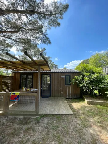 Mietunterkunft - Mobilheim Vanilla 24M² - 1 Zimmer+ Terrasse - Camping Côté Plage