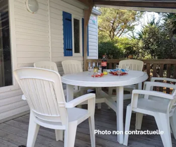 Mietunterkunft - Mobilheim Cordova 30M² - 2 Zimmer + Überdachte Terrasse - Camping Côté Plage