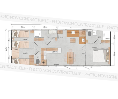 PREMIUM - Saturday - Ocean Mobile Home - 3 bedrooms - 40 m² - 2 bathrooms - New for 2027