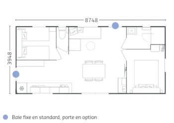 Mietunterkunft - Mobilheim Athena - Klimaanlage - Tv - Camping Cala Gogo