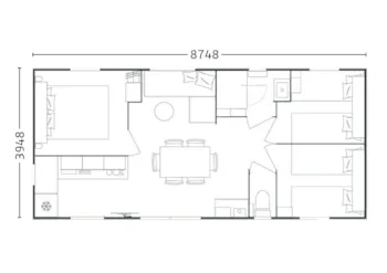 Mietunterkunft - Mobilheim Helios - Klimaanlage - Tv - Camping Cala Gogo