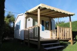 Accommodation - Mobile Home Classique 16M² (1 Bedroom) + Half-Covered Terrace - Camping de l'Océan