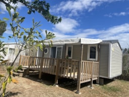 Huuraccommodatie(s) - Starcaravan Murier Air Conditioning Met Terras 3 Bedrooms - Camping les Fontaines