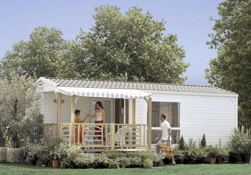 Location - Cottage Pacifique - 2 Chambres : 26 M² + Terrasse Couverte 9 M² - Camping Les Forges