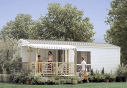 Location - Cottage Pacifique - 2 Chambres : 26 M² + Terrasse Couverte 9 M² - Camping Les Forges