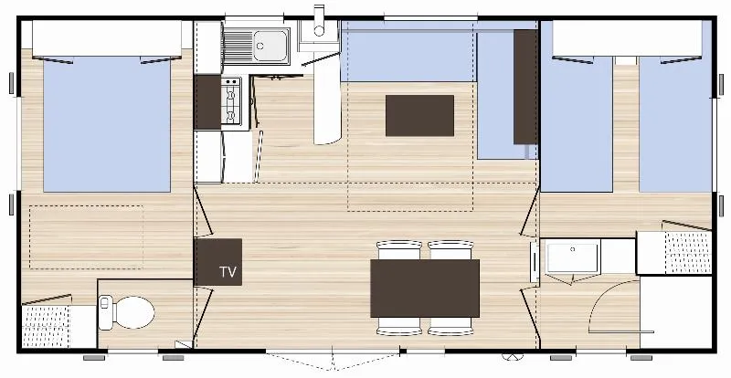 Cottage Confort - 2 Chambres : 31 M² + Terrasse 11 M²