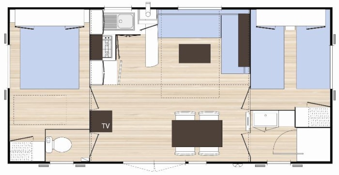 Cottage Confort - 2 Chambres : 31 M² + Terrasse 11 M²
