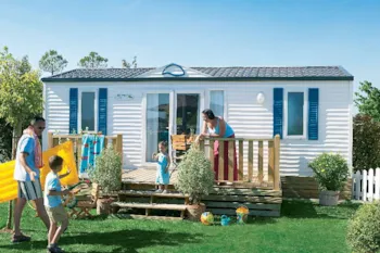 Mietunterkunft - Komfort Hütte : 31 M² + Terrasse 11 M² - Camping Les Forges