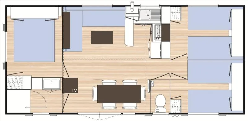 Cottage Family - 3 Chambres : 33 M² + Terrasse 11 M²
