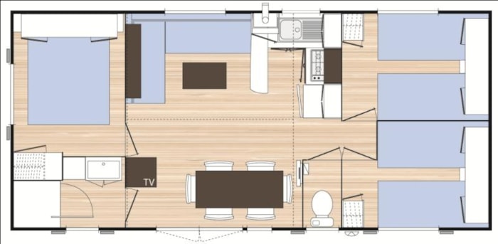 Cottage Family - 3 Chambres : 33 M² + 11 M² Terrasse Semi Couverte