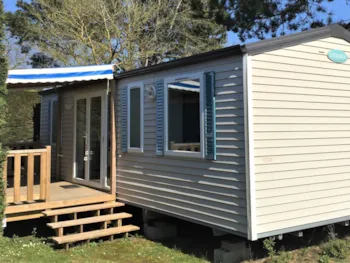 Mietunterkunft - Cottage Family - 3 Bedrooms : 33 M² Terrace Half Covered - Camping Les Forges