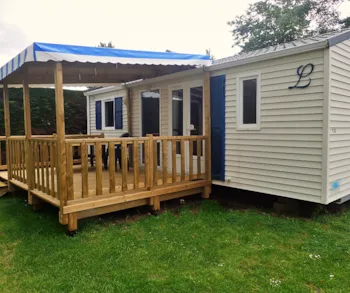 Mietunterkunft - Komfort Hütte : 31 M² + Terrasse 11 M² - Camping Les Forges