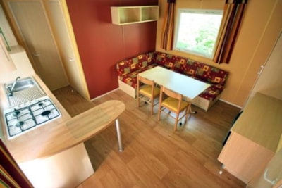 Mobilhome - 29 m², WC, shower, terrace