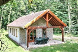 Location - Chalet Luxe Écologique - 50 M², Wc, Douche, Terrasse - Creuse Nature Naturisme