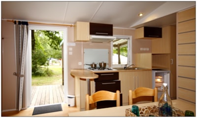 Mobilhome - 29 m², WC, shower, terrace