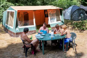 Mietunterkunft - Zeltbungalow Eingerichtetes - 25 M² - Creuse Nature Naturisme