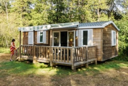 Accommodation - Mobilhome 32M² Wc-Terras-Douche-Air Conditioning - Creuse Nature Naturisme