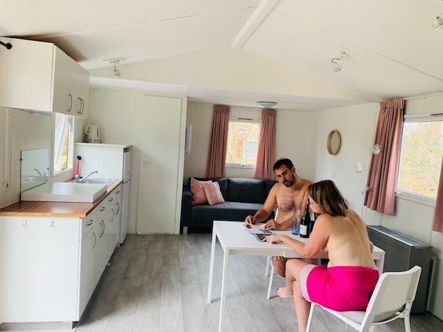 Location - Mobil-Home - 29M2 - Wc, Douche, Terrasse - Camping Creuse Nature Naturiste