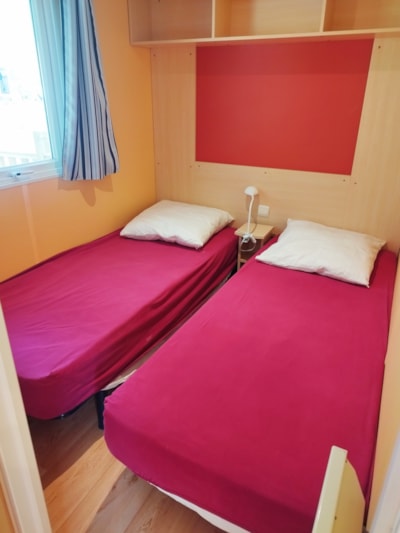 Mobilhome 32m² wc-terras-douche