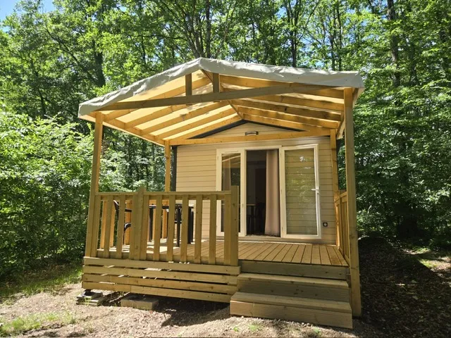 Location - Mobile-Home - 20 M², Wc, Terrasse - 1 À 2 Personnes - Creuse Nature Naturisme