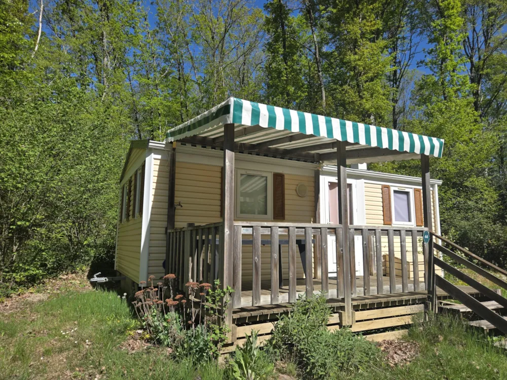 Location - Mobile-Home - 29M2 - Wc, Douche, Terrasse - 1 À 2 Personnes - Creuse Nature Naturisme