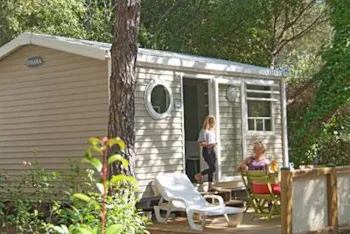 Mietunterkunft - Mobilheim Bambou 18M²  - 1 Zimmer - Camping La Baume La Palmeraie