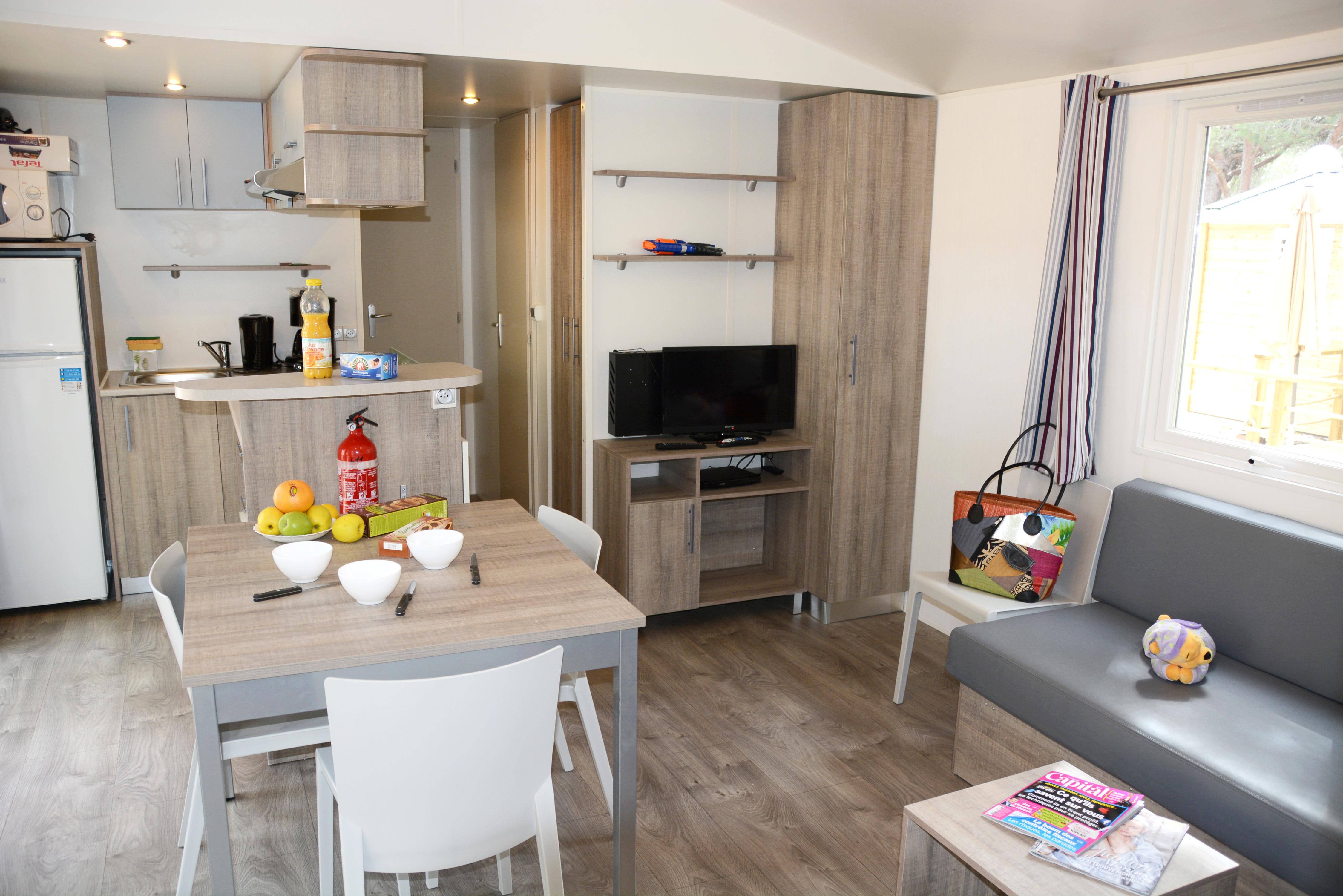 Mobil-home ACAJOU 40 m² - 3 chambres /2 salles de bain | Label Camping