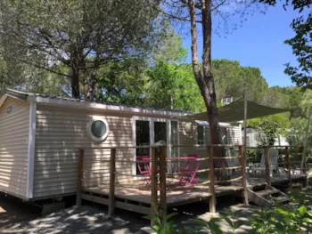 Mietunterkunft - Mobilheim  Superieur Cycas 37 M² - 3 Zimmer - Camping La Baume La Palmeraie