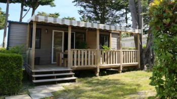 Mietunterkunft - Mobil-Home Premium Bois 2 Chambres - Camping Le Port Chéri