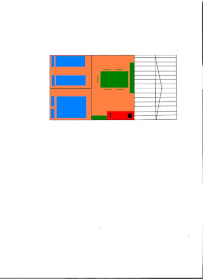Bungalow toilé 20m² 2 bedrooms - without toilet blocks