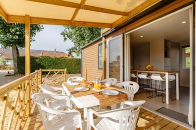 ‘EXCELLENCE’ mobile home   3 bedrooms, air conditioning, television