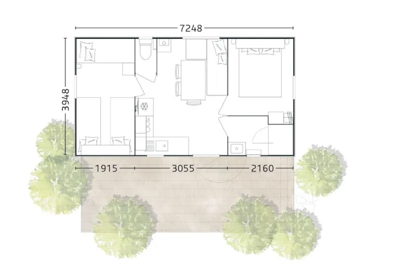 Mobil Home "Confort Famille Kids" 2 Chambres Tv  *Nouveaute 2024*