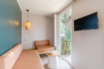 Mobile-home « PREMIUM » 3 bedrooms TV with *SPA*,  air conditioning, tv