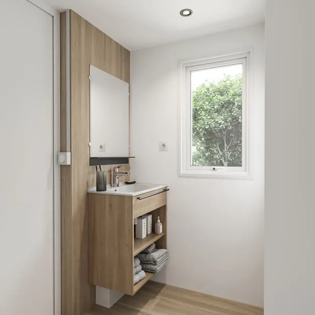 Mobil-Home « Excellence »  Studio 1Chambre Clim, Tv