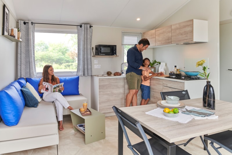 Mobil-home « EXCELLENCE »   4 chambres, 2sdb, CLIM, plancha, TV  *nouveauté 2026*