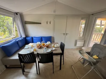 Mietunterkunft - Mobilheim „Family Comfort Kinder“ 2 Schlafzimmer *Neu 2024* - Camping Sun Océan