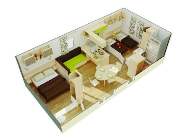 MOBIL-HOME FLORES 2 - 2 Chambres