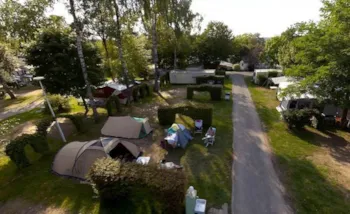 Stellplatz - Emplacement Partage 1 Pers 1 Tente+ Velo - Domaine Les Nids du Lac