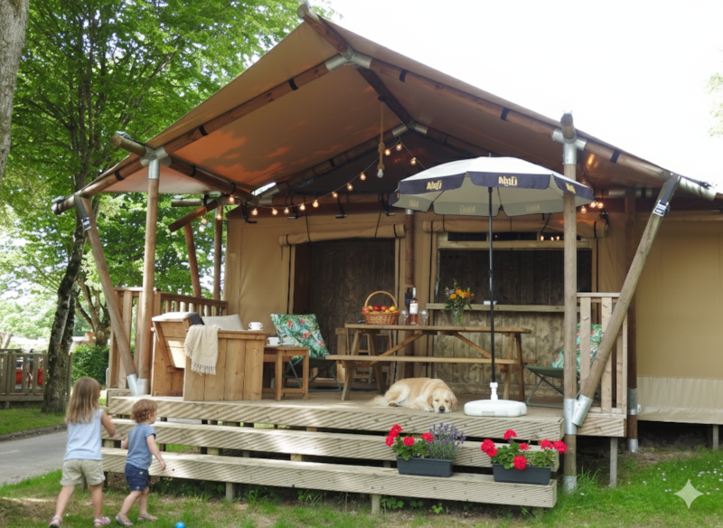 Sunlodge Prestige LUXURY SAFARI 5 pers. 2 ch. 1 sdb.