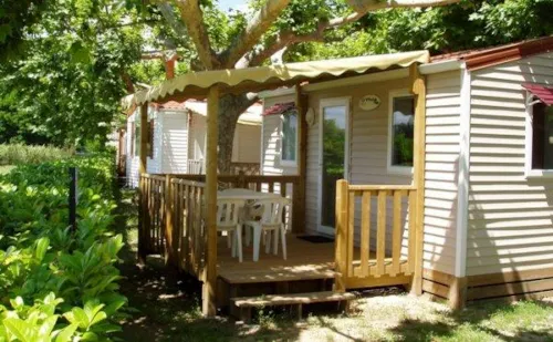 Accommodation - Mobil-Home Ohara 1 Bedroom - Sheltered Terrace (2 Adults + 1 Child - 10 Y. Old)Air Conditioning+Wifi - image n°1 - International Camping