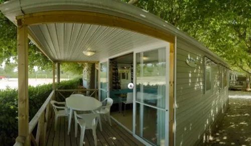 Accommodation - Mobil-Home Ohara 2 Bedrooms - Sheltered Terrace- Air Conditioning +Wifi - image n°3 - International Camping