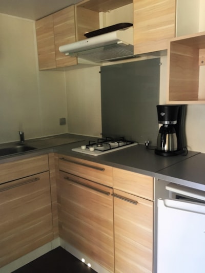 Mobil-home OHARA 1 bedroom - sheltered terrace (2 adults + 1 child - 10 y. old)Air conditioning+Wifi