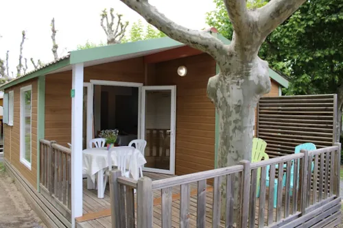 Mietunterkunft - Mobilheim Crl 2 Zimmer - Überdachte Terrasse- Klimaanlage + Wifi - image n°4 - International Camping