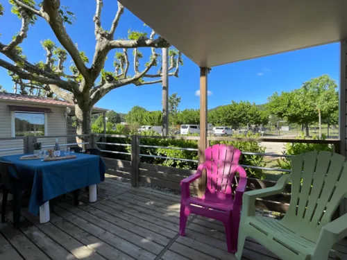 Mietunterkunft - Mobilheim Rapidhome 2018 Alizé 2 Zimmer - Halbüberdachte Terrasse - Mit Klimaanlage - image n°4 - International Camping