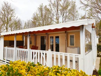 Huuraccommodatie(s) - Cottage Océan 30 M² - 2 Slaapkamers, 1 Badkamer - Terras Van 18 M² En Airconditioning - Camping Ariège La Roucateille