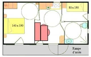 Chalet Topaze ** 4P. Avec Tv - 2 Chambres - 1  Salle De Bain