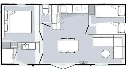 Cottage Emeraude 2 Chambres 1 Salle De Bain ***