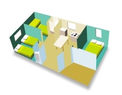 Chalet Paradis Loisirs 35 m² (3 bedrooms)