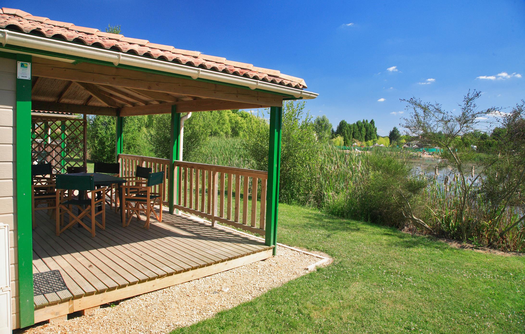 Location - Chalet Paradis Loisirs 35M² (2 Chambres) - Camping Castel Domaine Les Bois du Bardelet