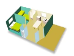 Chalet Paradis Pêche  35M² (2 Chambres)